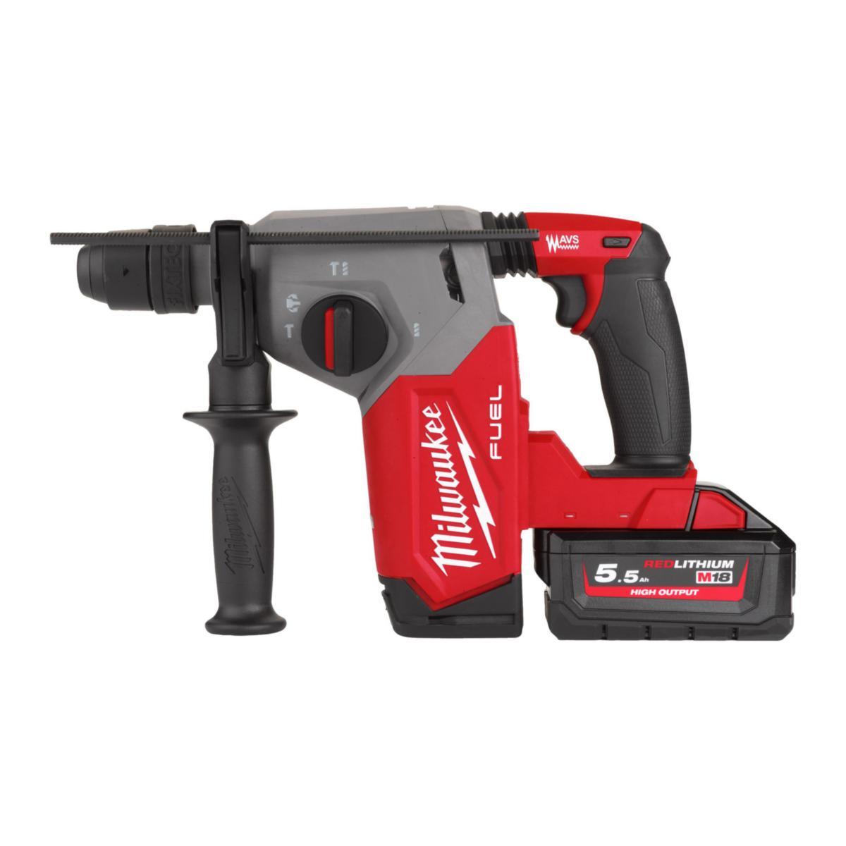 Kombihammare Milwaukee M18 FHX-552X - KOMBIHAMMARE MILWAUKEE M18 FHX 552X,2 X 5,5AH,LADDARE, HD BOX