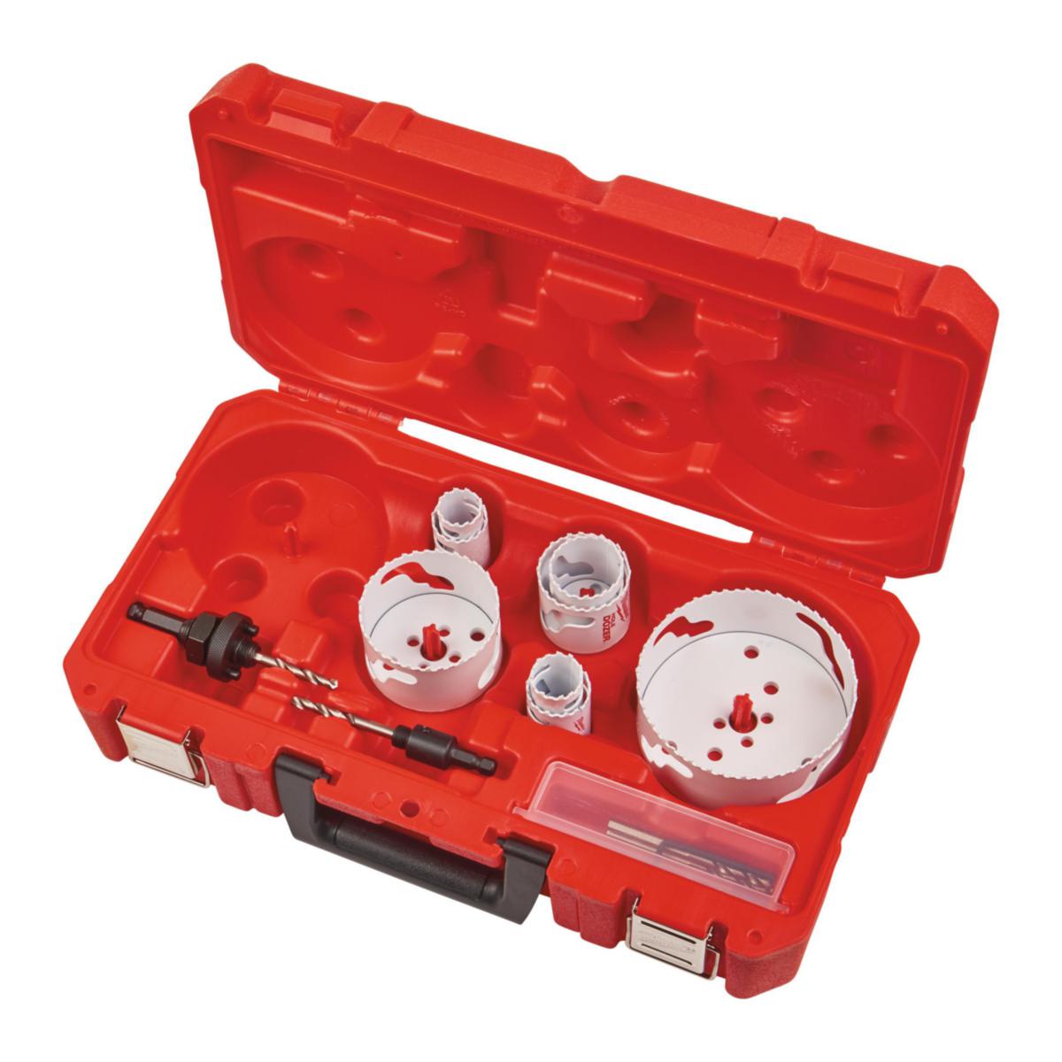 Hole Saw Set Milwaukee Hole Dozer™ HVAC 12 pieces - HOLESAW MILWAUKEE KIT NOR 2 12P