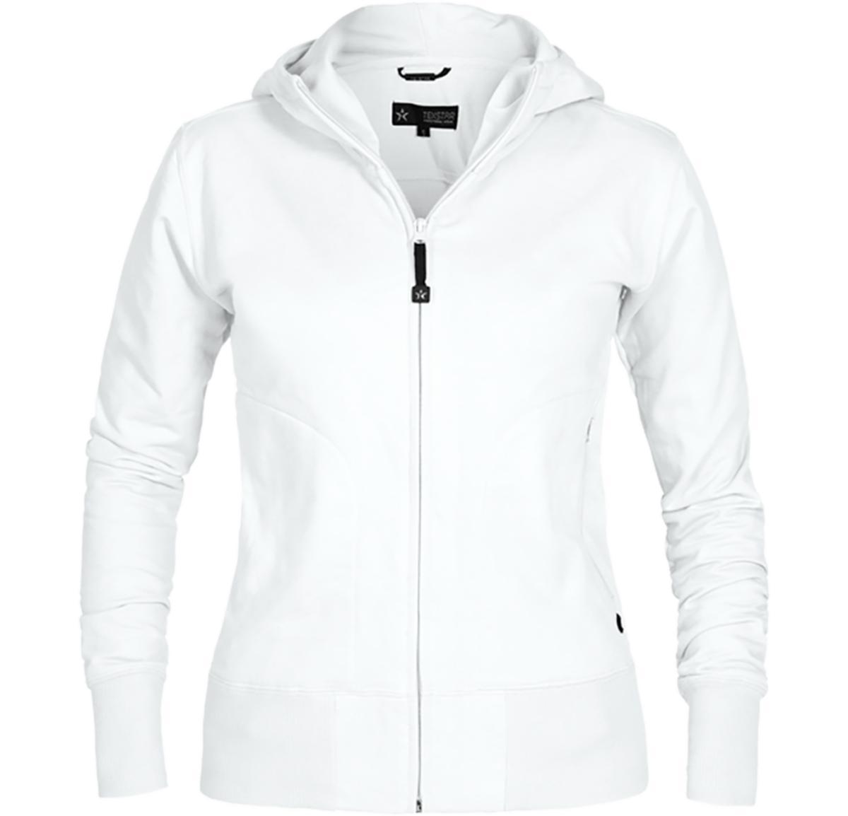 Huvtröja Texstar WC03 Dam - HUVTRÖJA TEXSTAR WC03 DAM HELZIP VIT STL S