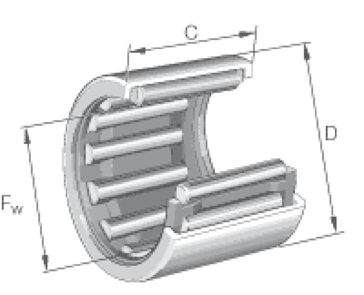 Drawn cup roller bearing - DRAWN CUP ROLLER BEARING HK3038-ZW 30x37x38