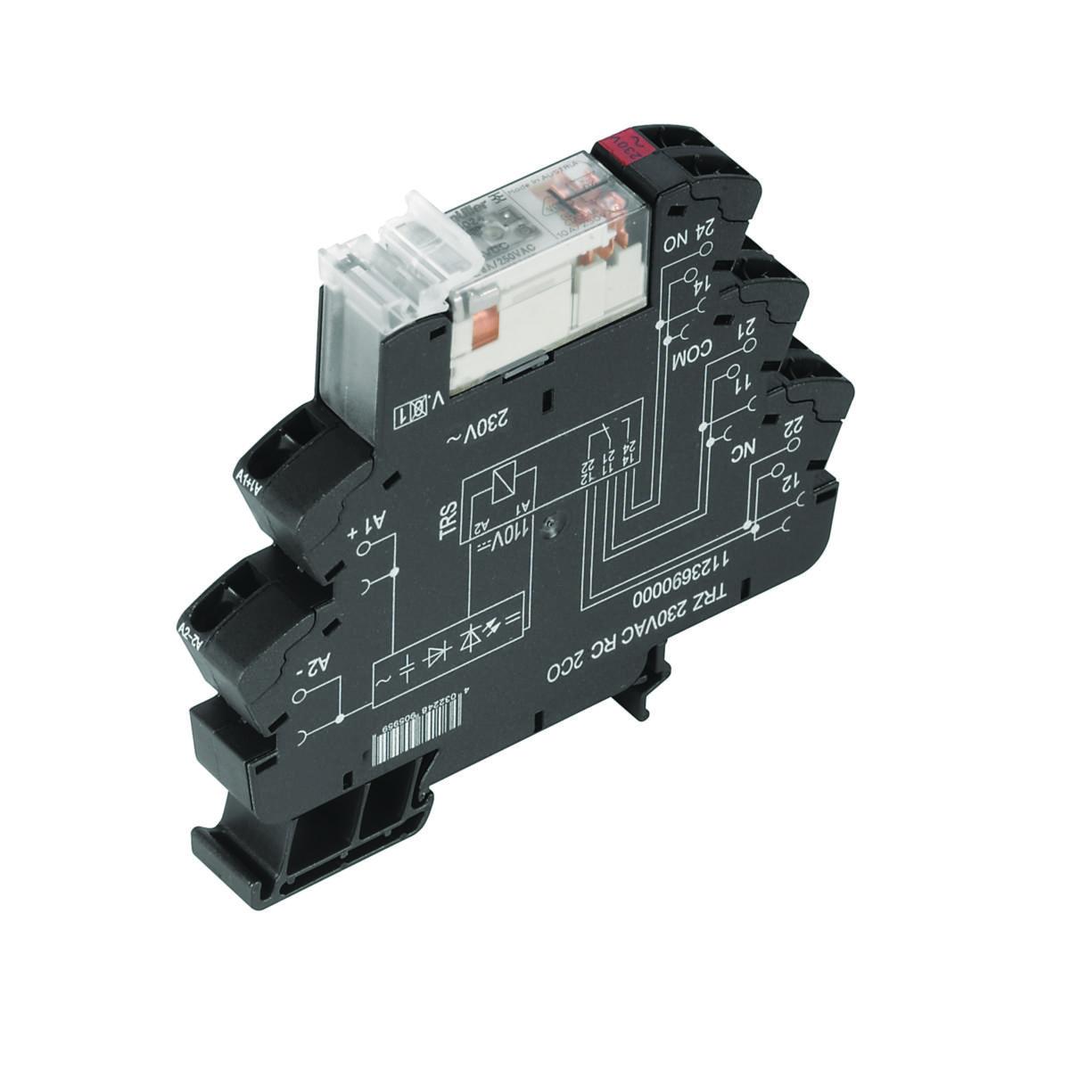 Plintrelä TRZ - PLINTRELÄ F 120VUC 2CO 6A RC TRZ 120VAC RC 2CO