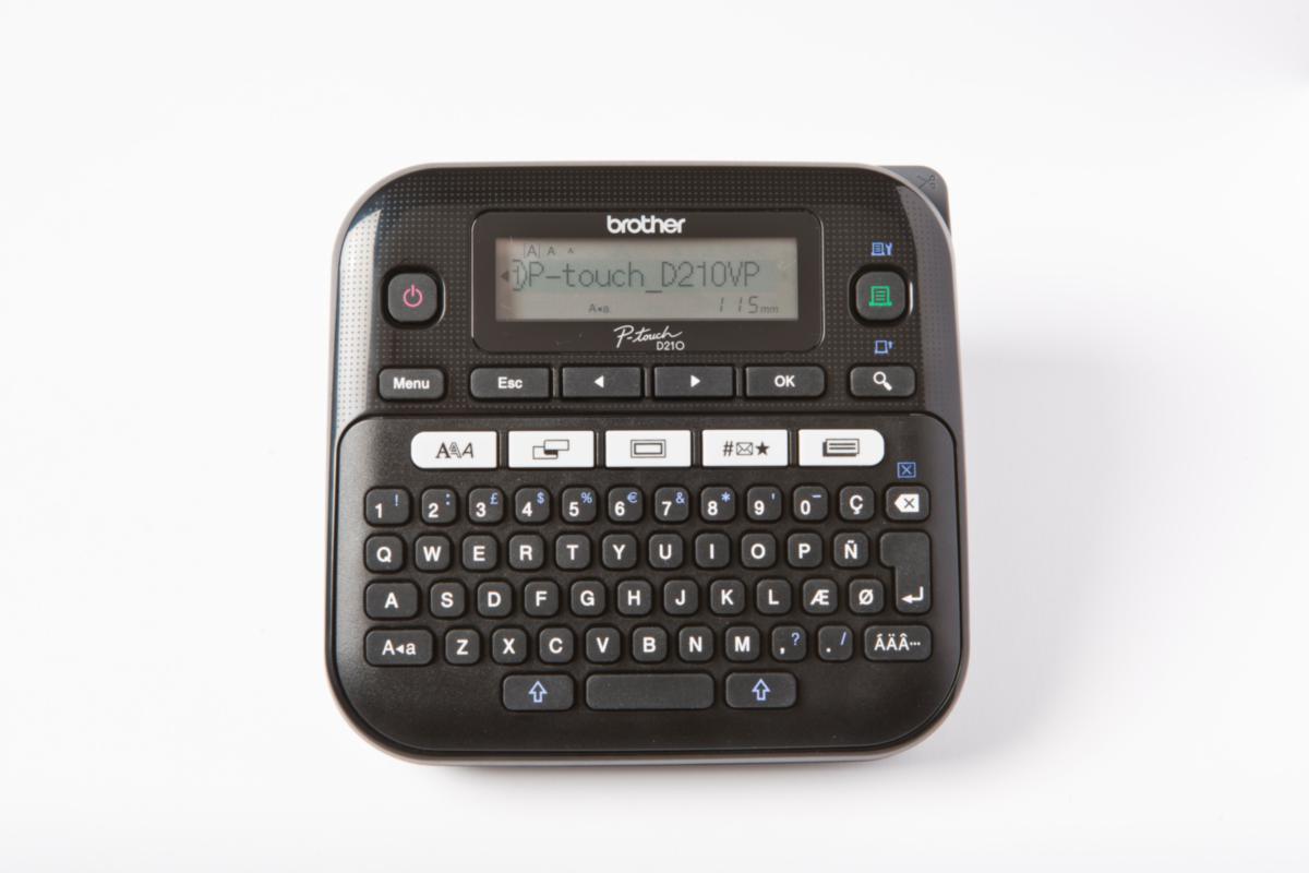 Märkmaskin Brother PT-D210VP - MÄRKMASKIN BROTHER PTD210VP UPP TILL 12MM INGÅR BÄRVÄSKA