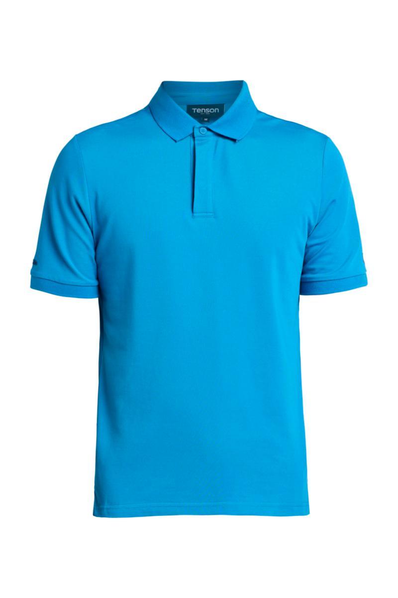 Pikétröja Tenson 5018211 Tri-Blend - PIKÉTRÖJA TENSON 5018211 LJUSBLÅ STL L