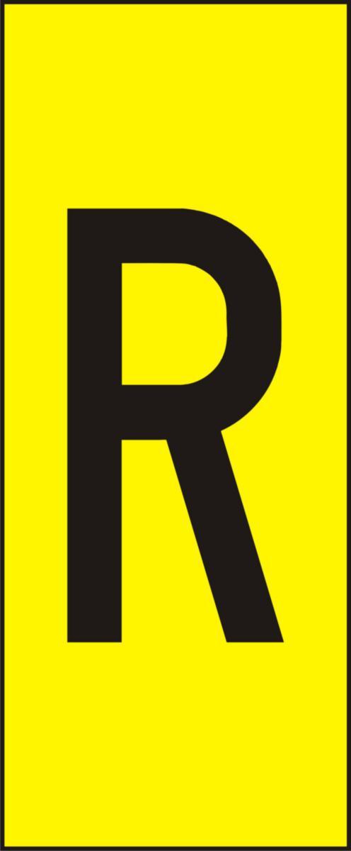 Labelling system H10, Yellow with black letters - MARK SYST H10 YELLOW R