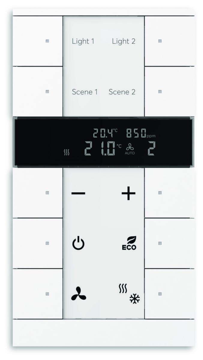 Tryckknapp RTC, CO2 - TRYCKKNAPP 10-P RTC CO2 KNX SBC/U10.0.1-84