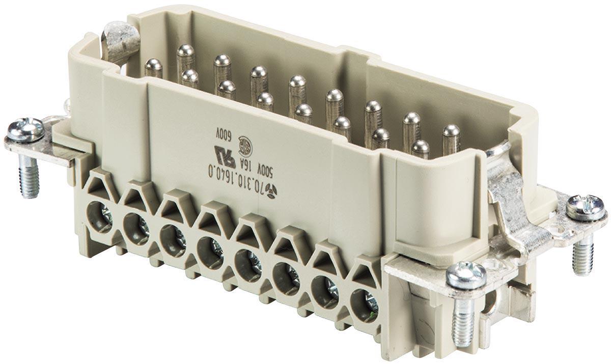 Insatser, Revos Basic, 500V/16A - INSATS HANE 16-POL SKRUV 70.310.1640.0