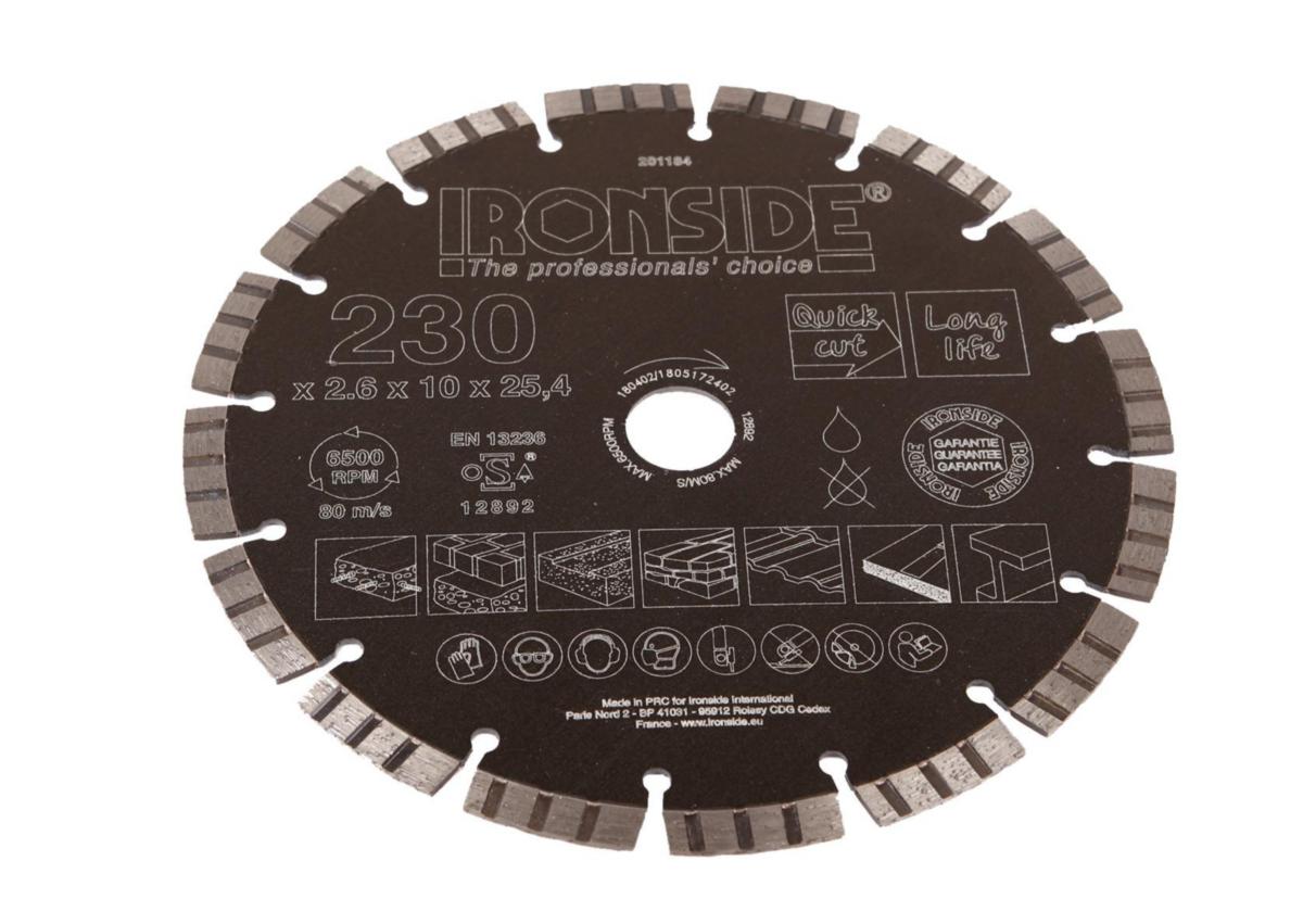 Diamond Disc Universal Ironside - DIAMOND CUTTING DISC IRONSIDE UNIVERSAL 230X2,6X25,4/22MM