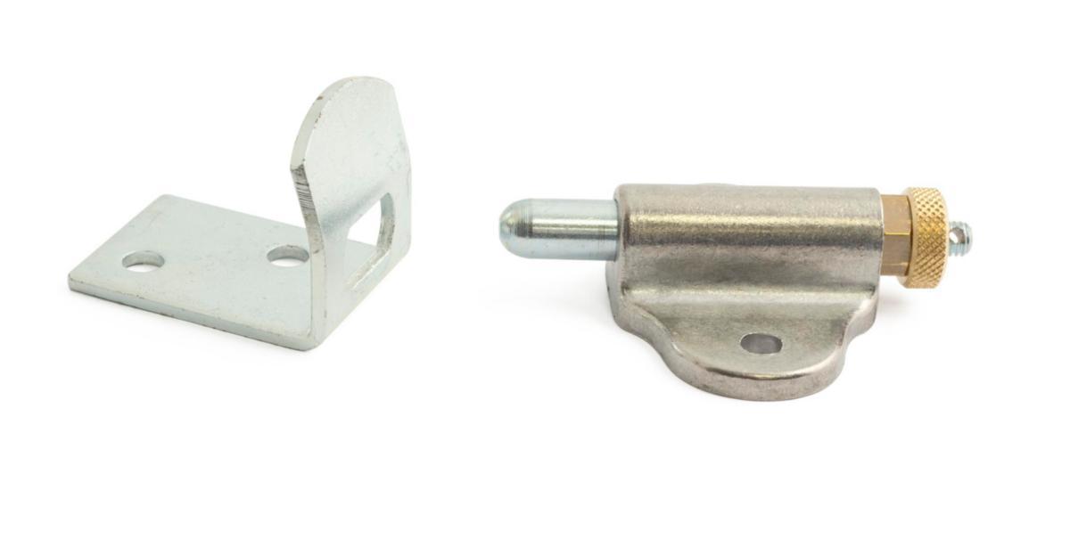 Box lock A100 including striking plate - BOX LOCK A100 ALUM INCL. ANGLE STRIKING PLATE