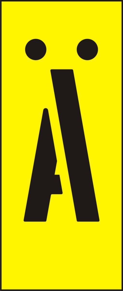 Labelling system H25, Yellow with black letters - MARK SYST H25 YELLOW Ä