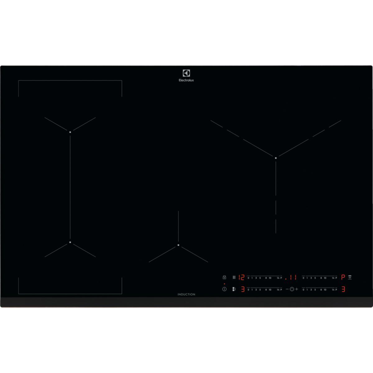 Induktionshäll, 80 cm, Hob2Hood, Bridge - INDUKTIONSHÄLL 80 CM SVART H2H HOB850MF ELECTROLUX