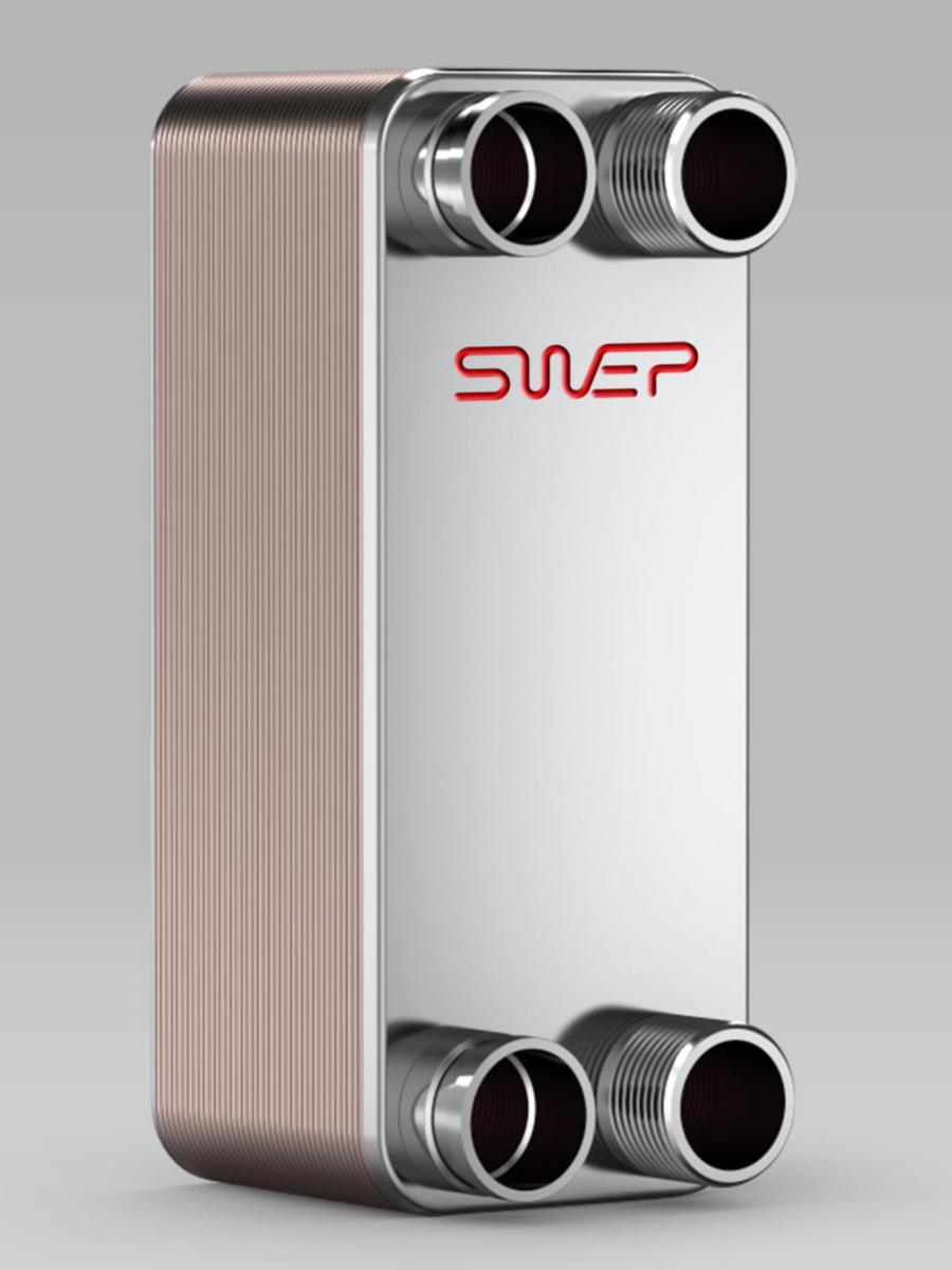 Plattvärmeväxlare B12H, Swep - PLATTVÄRMEVÄXLARE B12Hx20 B12Hx20/1P-SC-S 4x11/4"&28U(27