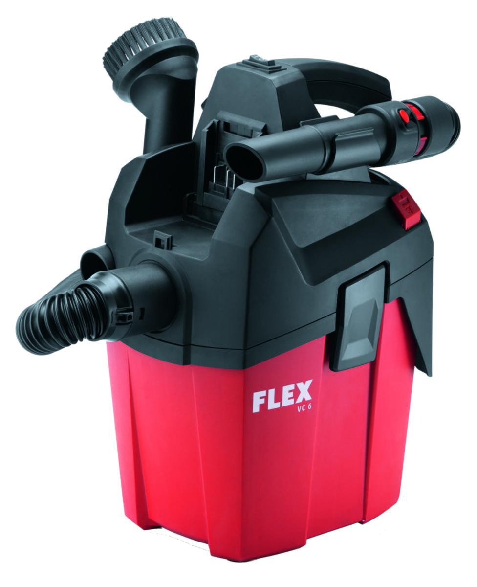 Grovdammsugare Flex VC6-LMC SOLO - GROVDAMMSUGARE FLEX VC6-LMC 18.0 18V 6L 1400L/MIN 3000 CM2