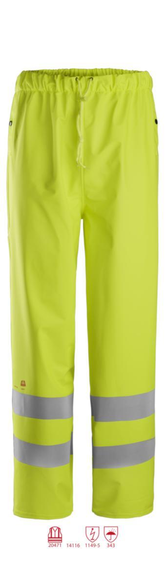 Regnbyxa Snickers 8267 Protec - REGNBYXA SN 8267-6600 GUL VARSEL KL2 PROTEC STL L