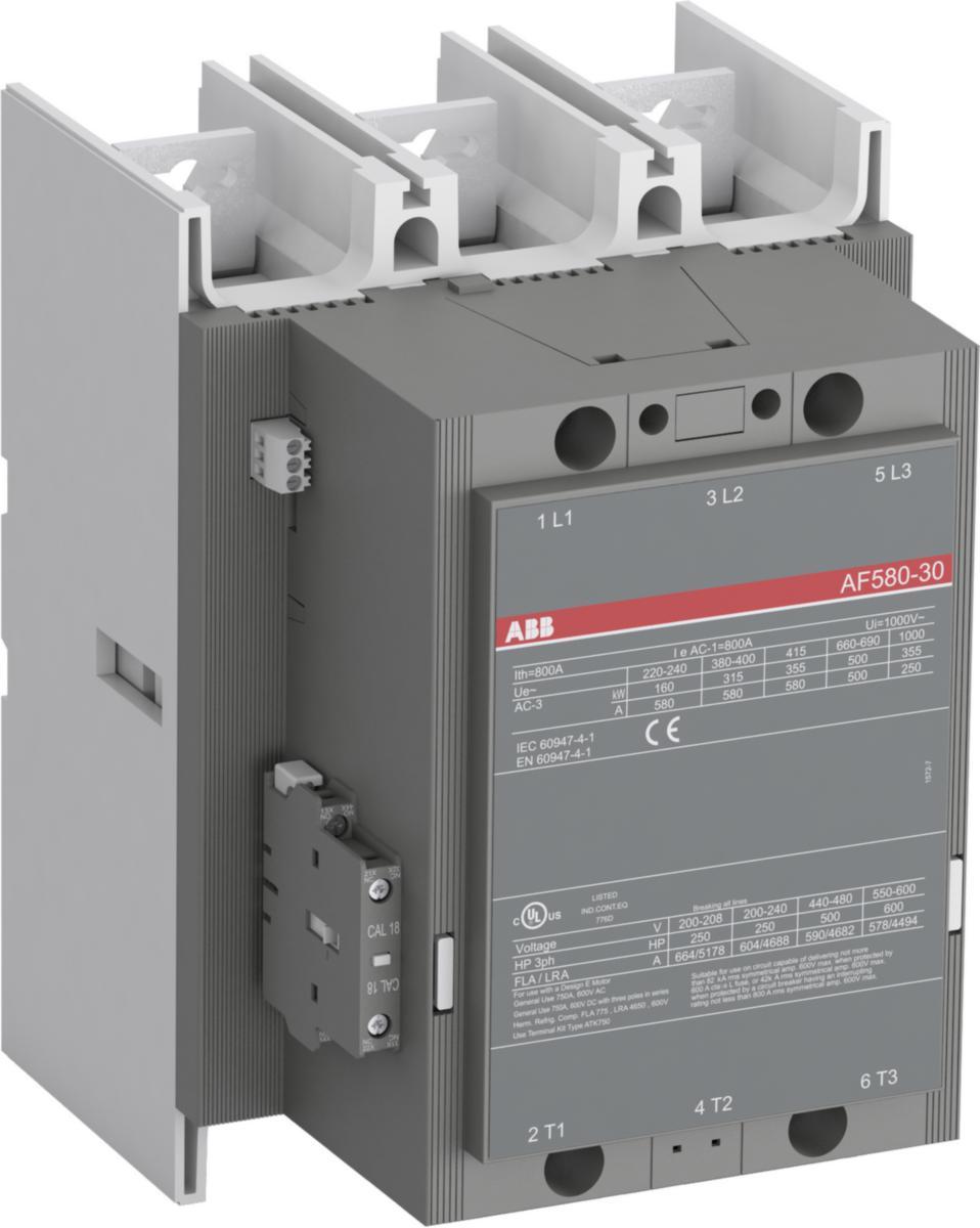 Kontaktor 3-pol typ AF 400-AF 750 - KONTAKTOR AF580-30-11 100-250V 1SFL617001R7011 50-60HZ
