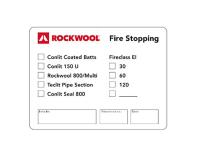 Conlit självhäftande etikett, Rockwool