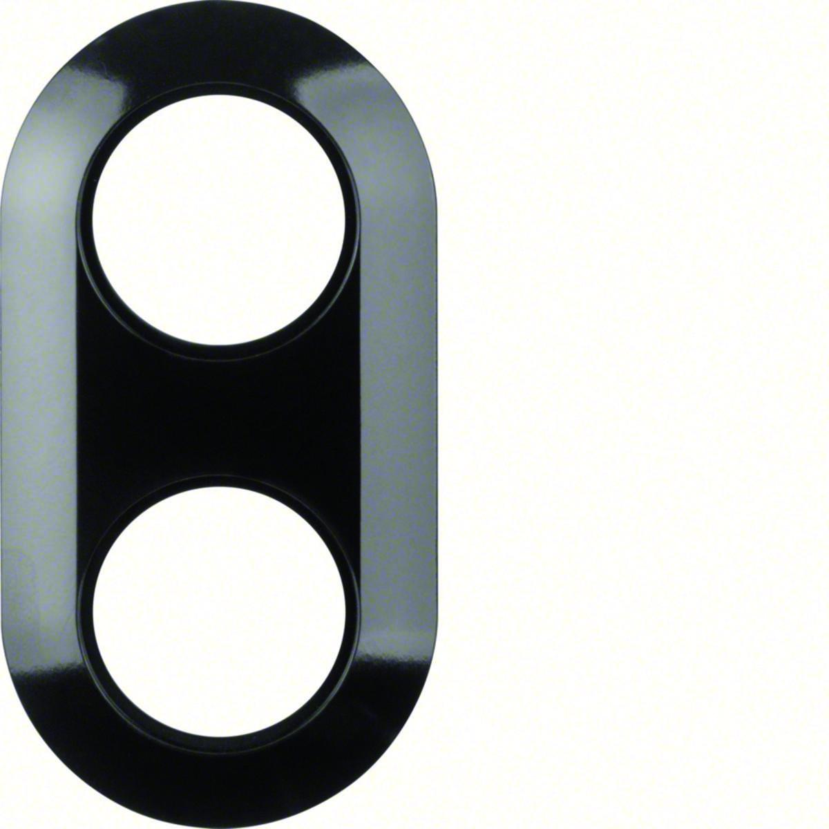 Combination frame black, series 1930 - 1930 FRAME 2-GANG. BLACK GLOSS 138121