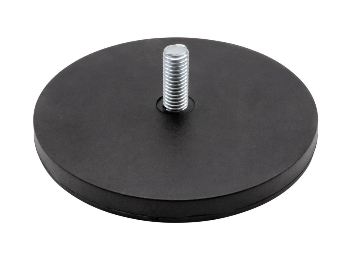 Gripmagnet Neodym External Thread Rubber Coated - Magnet neodymium Ø66x8,5 mm R