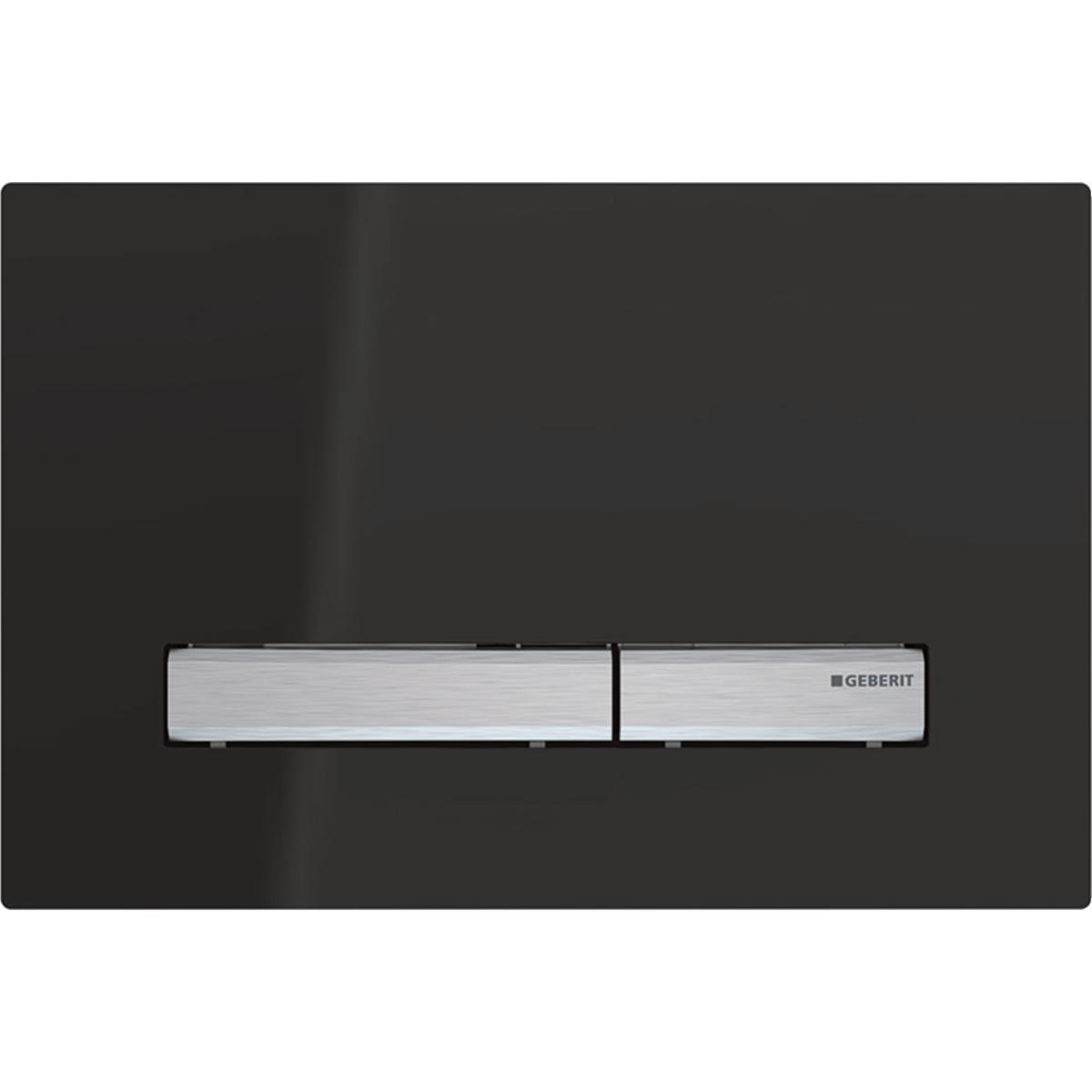 Tryckplatta Sigma 50, Geberit - GEBERIT SPOLPLATTA SIGMA50 DUBBEL: DJUPSVART RAL 9005