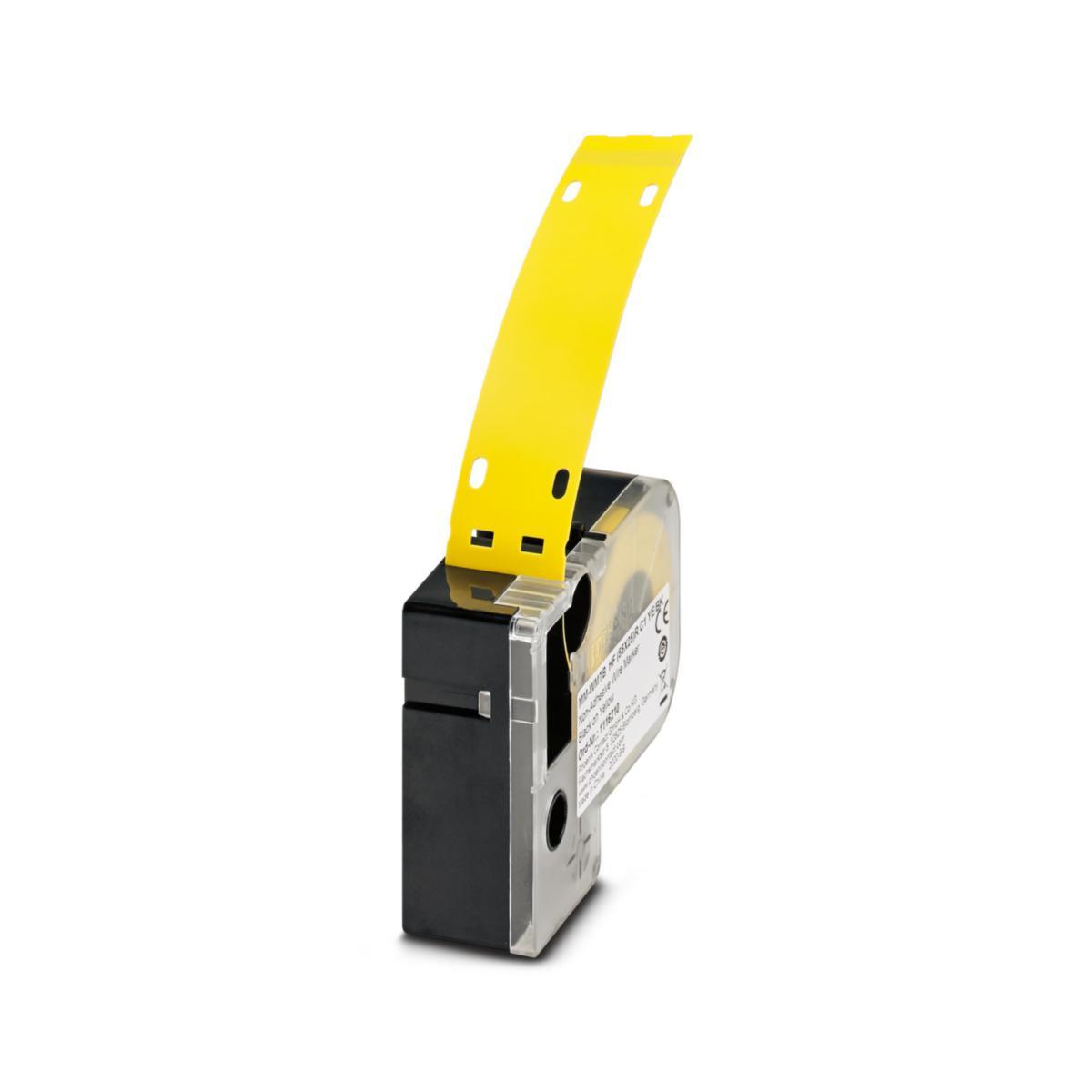 Ledningsmärkning Thermofox För buntband - KABELMÄRKNING Ø 6MM 55X25 GUL MM-WMTB HF (55X25)R C1 YE/BK