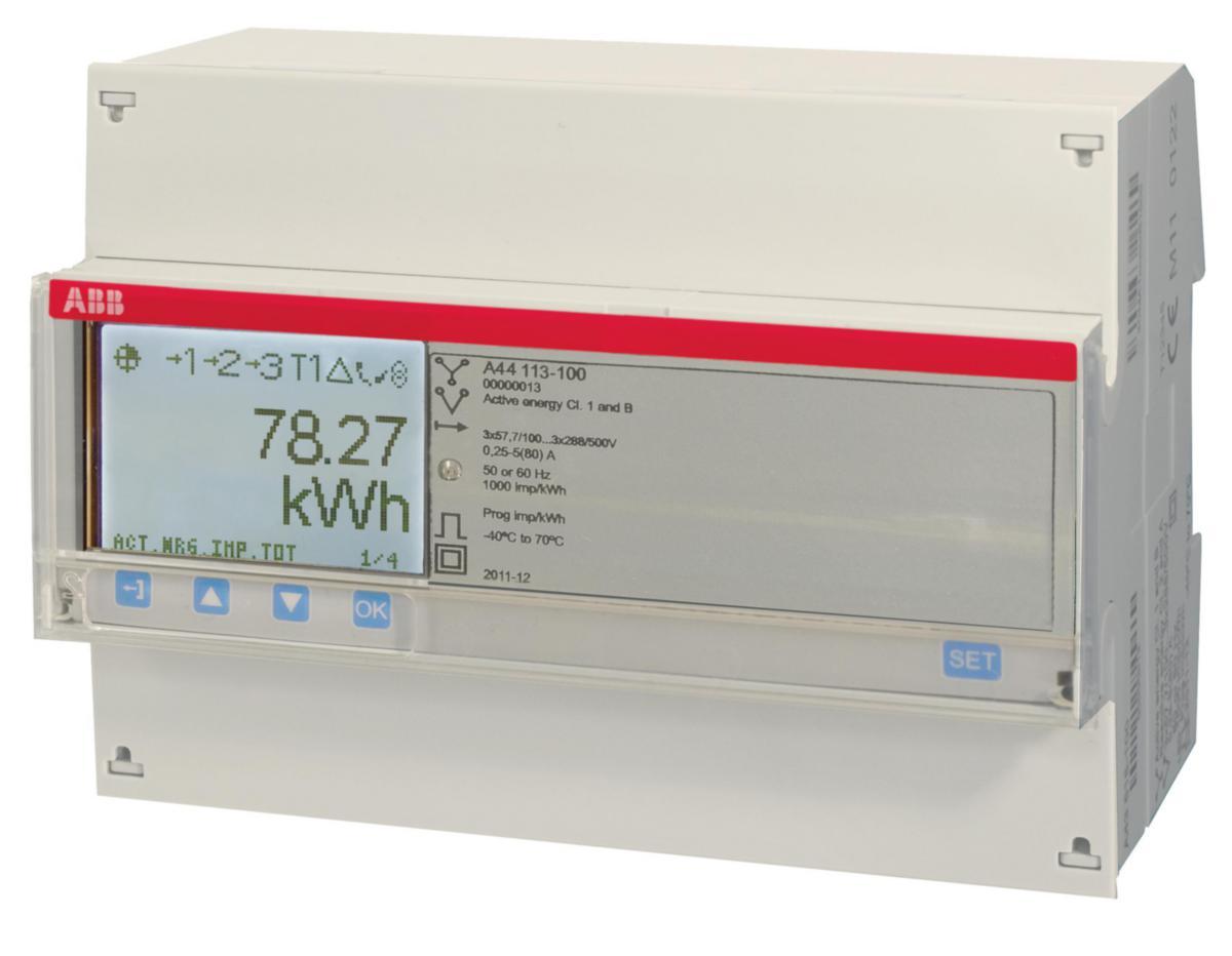 Elmätare EQ A-serien trefas - ELMÄTARE 3-F 6A ST M-BUS A44 113-100