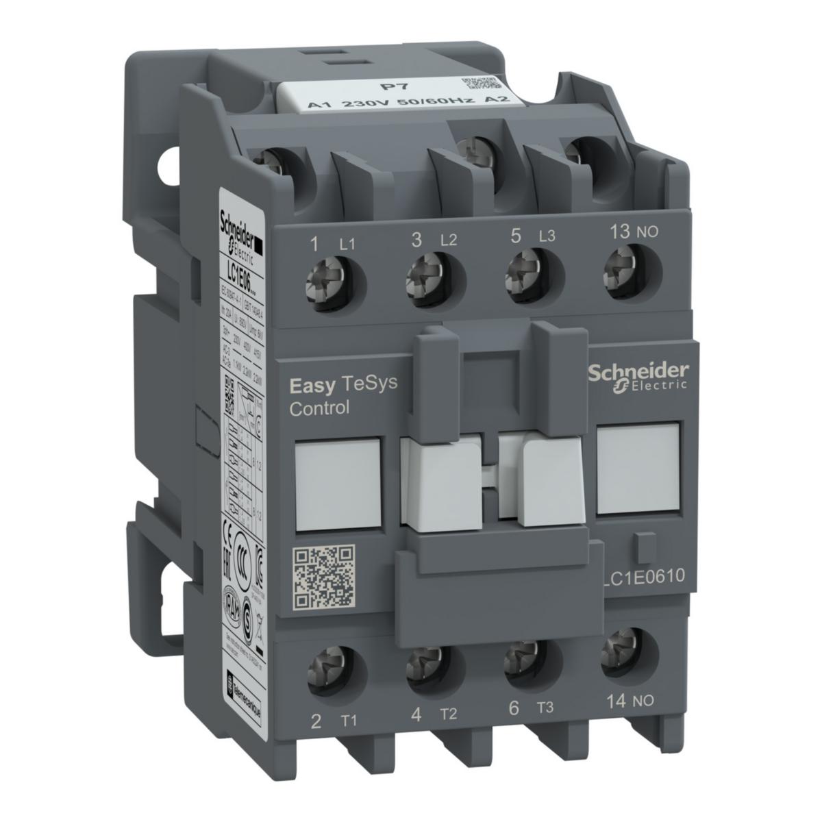 Kontaktor Easy TeSys - KONTAKTOR EASY 6A 1 NO 230VAC LC1E0610P7