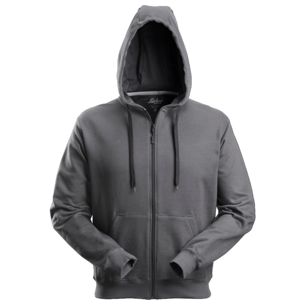 Huvtröja Snickers 2801 - HUVJACKA SNICKERS 2801-5800 STÅLGRÅ STL 2XL