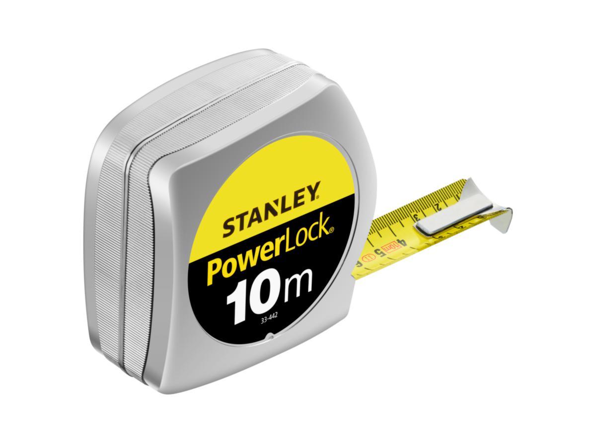 Måttband Stanley PowerLock ABS - MÅTTBAND STANLEY 0-33-442 10M BREDD 25,0MM