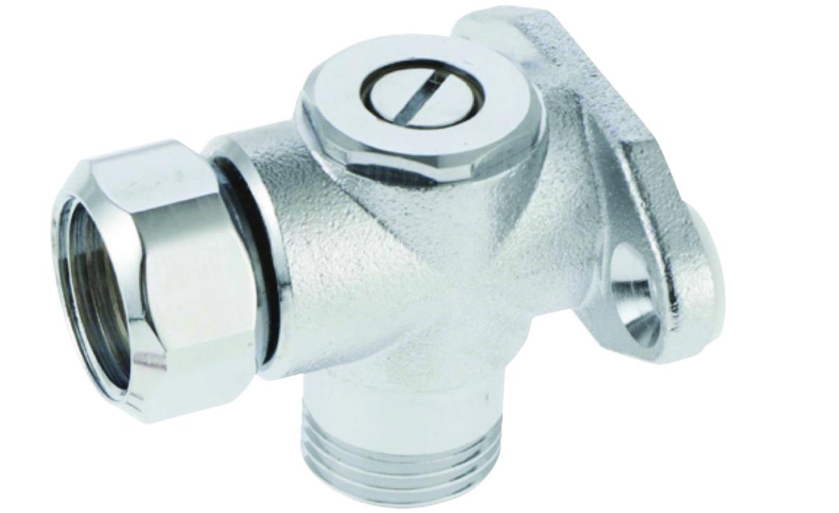 Ventilfäste med föravstängning, Mora - 15 FKR VENTILFÄSTE MED LEKANDE MUTTER O FÖRAVST. MA 630821