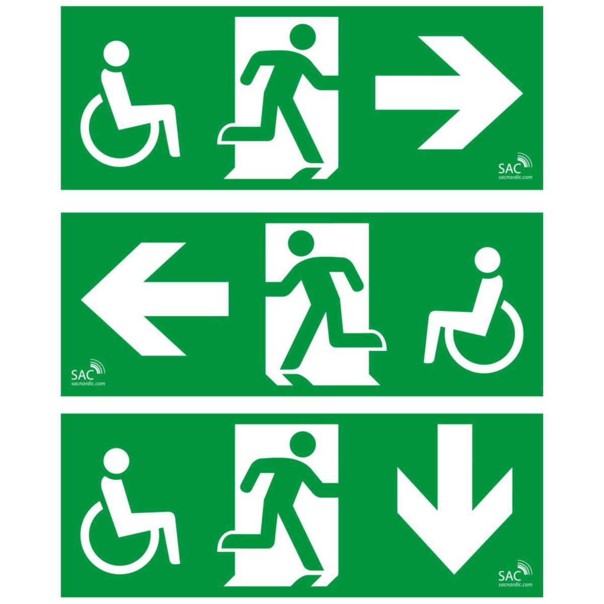 Piktogram Rullstol till SAC-LI-Vega/SAC-LI-Nova/SAC-NAVI-LED - PIKTOGRAM RULLSTOL SAC-LI-VEGA 460514
