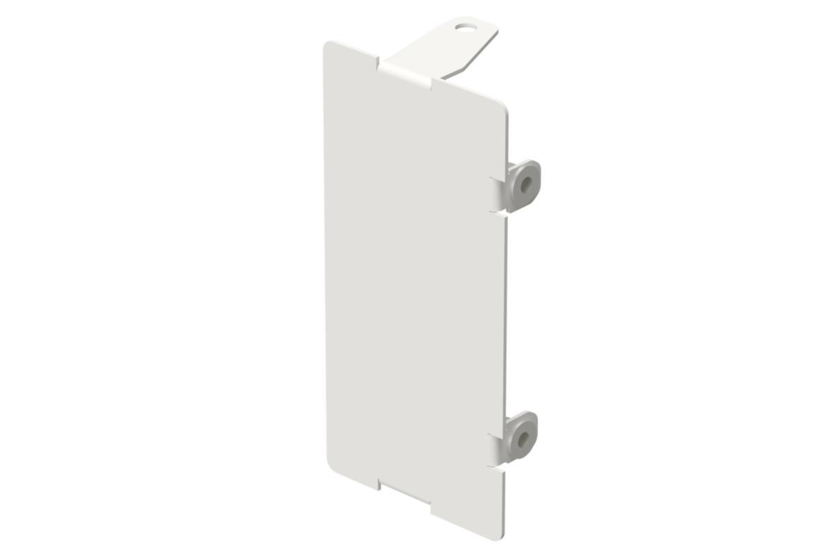 End piece WGX-A 120/72 metal - End piece metal 120/72 white