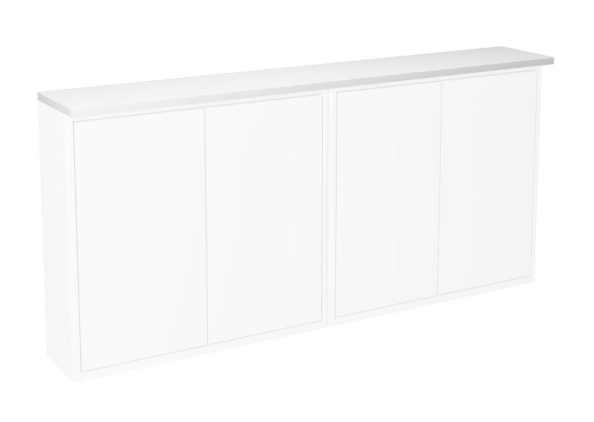 Toppskiva Graphic, Gustavsberg - GBG GRAPHIC TOPPSKIVA M BELYSN VIT 120X20 CM
