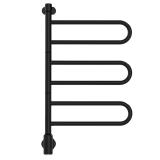 Handdukstork Flex U, 3-armar, svartlackade