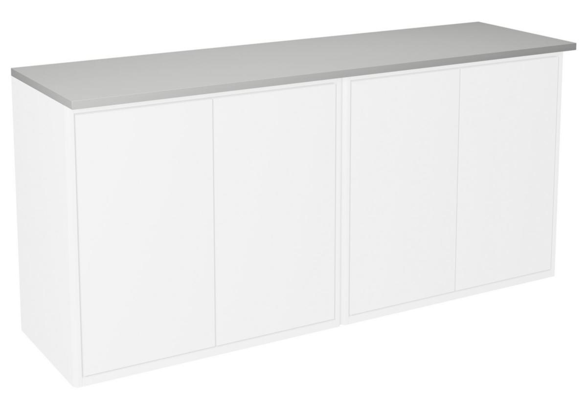 Toppskiva Graphic, Gustavsberg - GBG GRAPHIC TOPPSKIVA M BELYSN GRÅ 120X36 CM