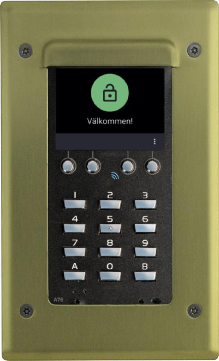 Frontkit för infällnadslåda C83, Vaka - FRONTKIT INFÄLLNADSLÅDA C83 MÄSSING 2-3881