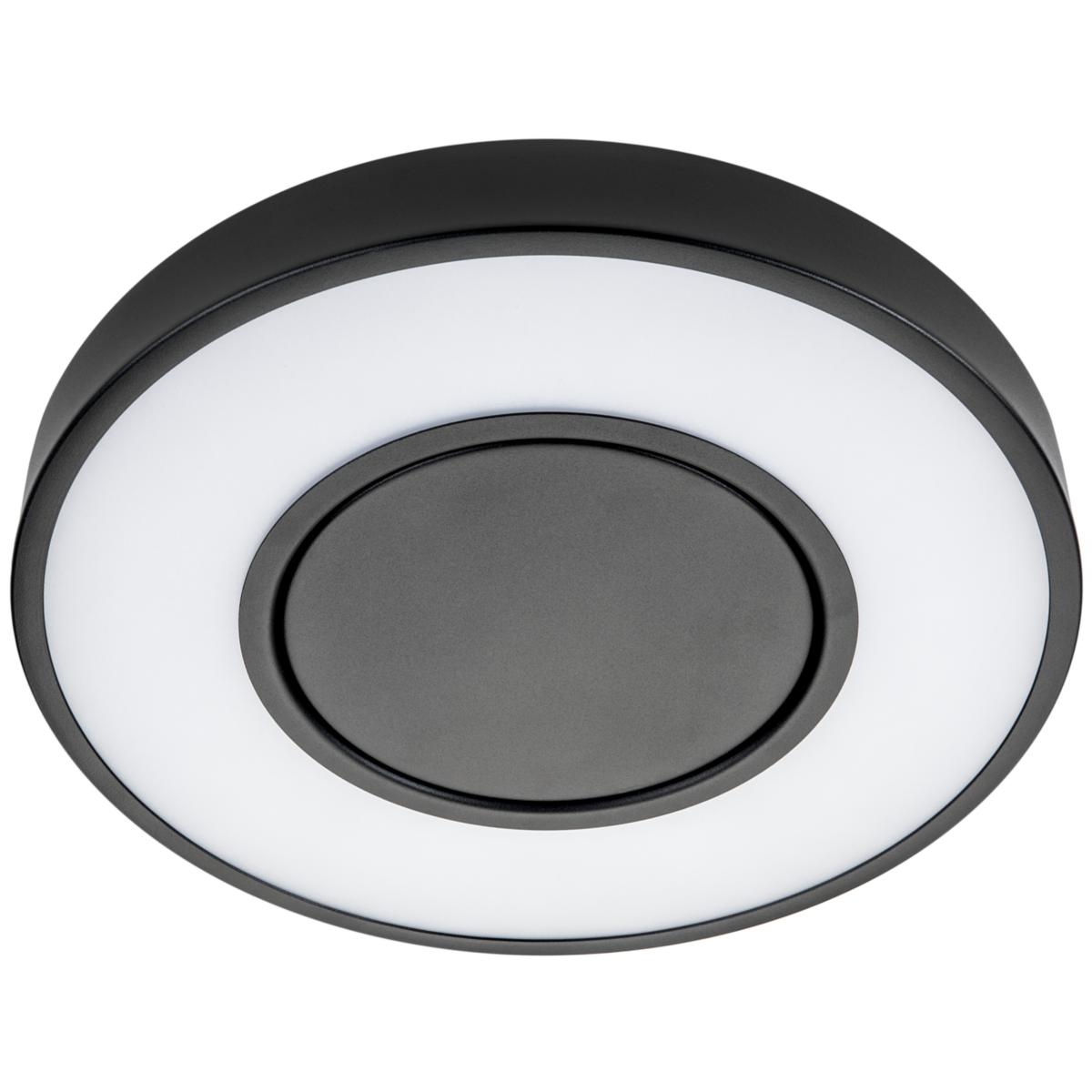 Tak- och väggplafond LED Circulus - PLAFOND LED 17W 27K 980LM SV CIRCULUS SVART 17W LED 2700K