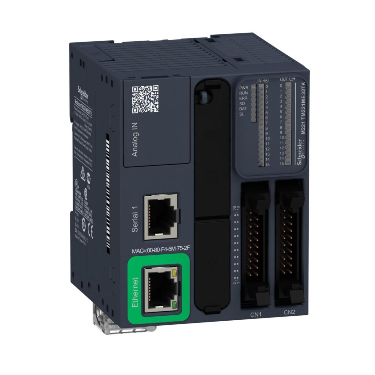 Modicon M221 Modular - PLC M221-32IO TR-SO ETH MOD TM221ME32TK