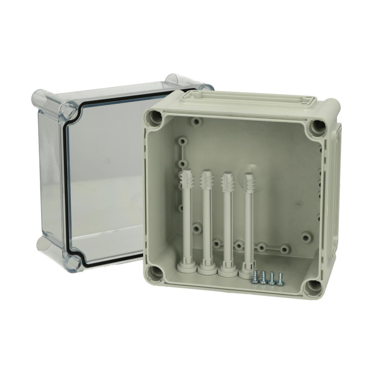 Apparatlådor EK med transparent lock - APP.LÅDA EKHA 180 T