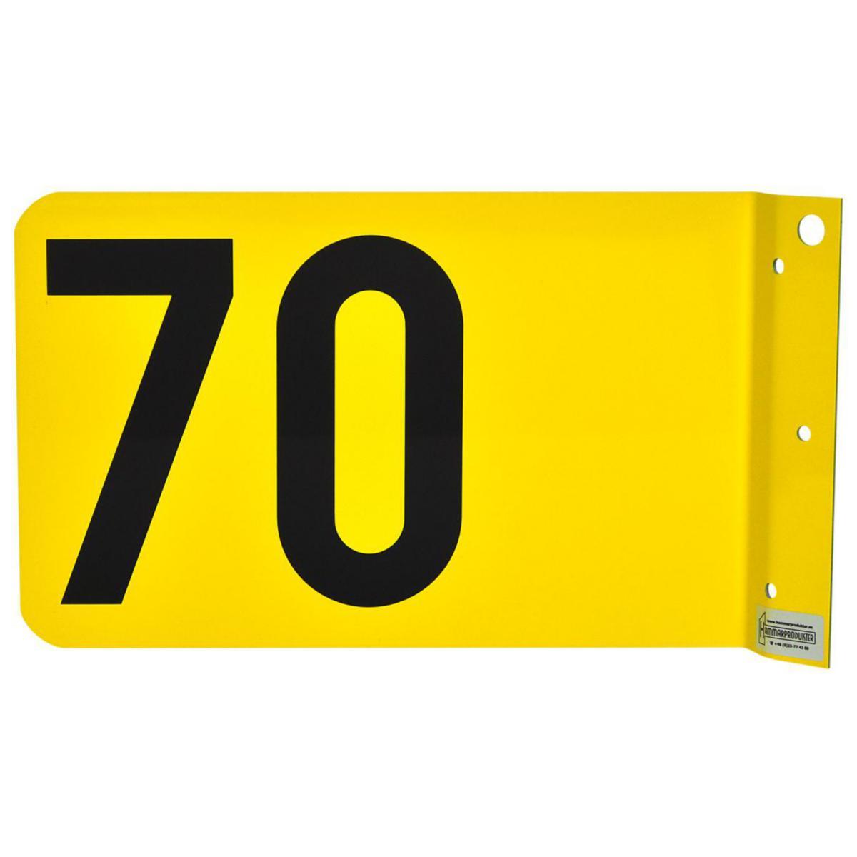 Flygnummerskylt F23 - FLYGNUMMERSKYLT F23-70