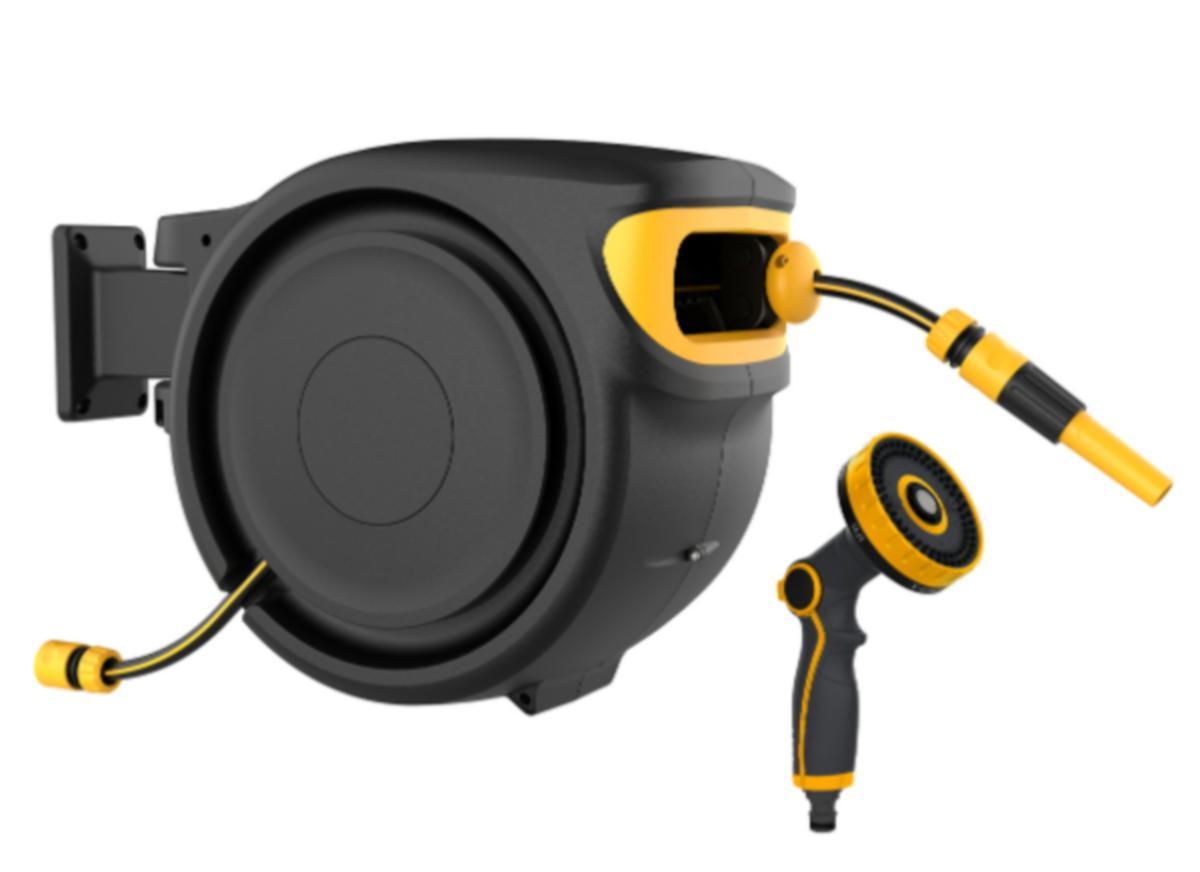 Väggslangbox Ironside 25 m - VÄGGSLANGBOX IRONSIDE 25M 1/2" INKL KOPPL OCH MUNST 500437