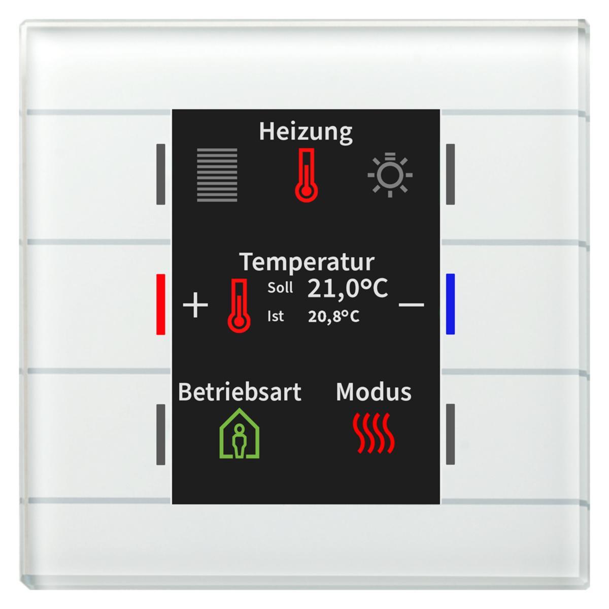 Tryckknapp Glas II Smart Temperatursensor - TRYCKKN GLAS II SMART TS 6K V