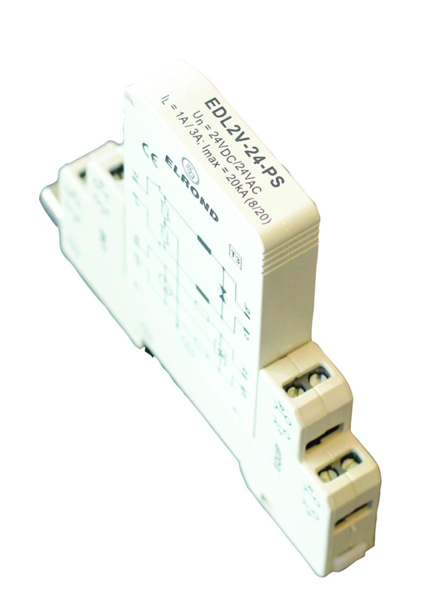 Apparatskydd 24V, Matning + Signal - SIGNAL/APPARATSKYDD 24V EDL2V-24-PS