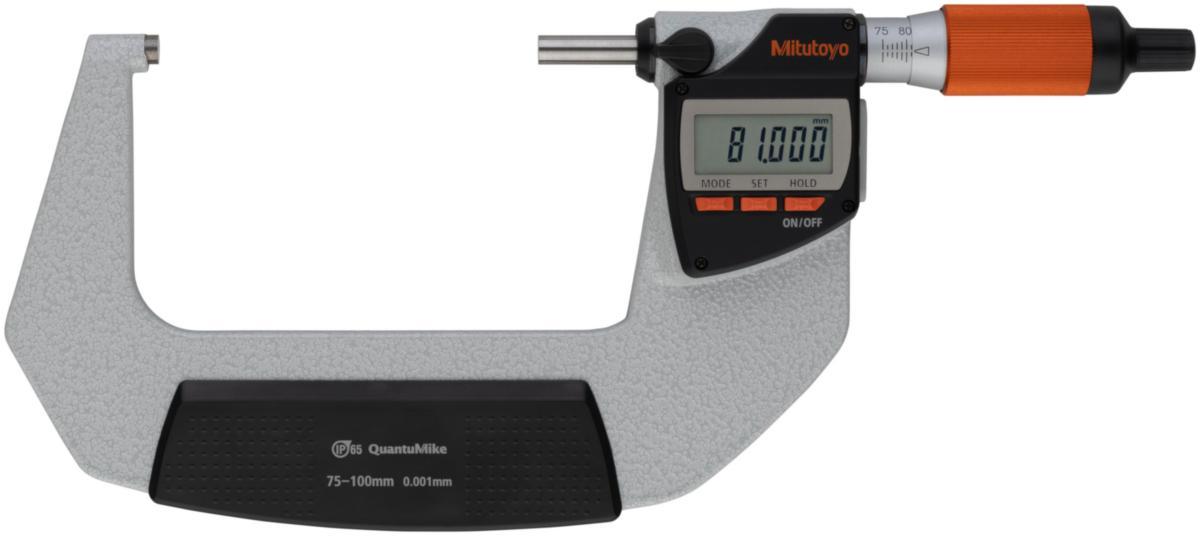 Mikrometer Mitutoyo QuantuMike IP65 - MIKROMETER QUANTUMIKE IP65 DIG 75-100MM, MED 2-VÄGS KOMMUNIK.
