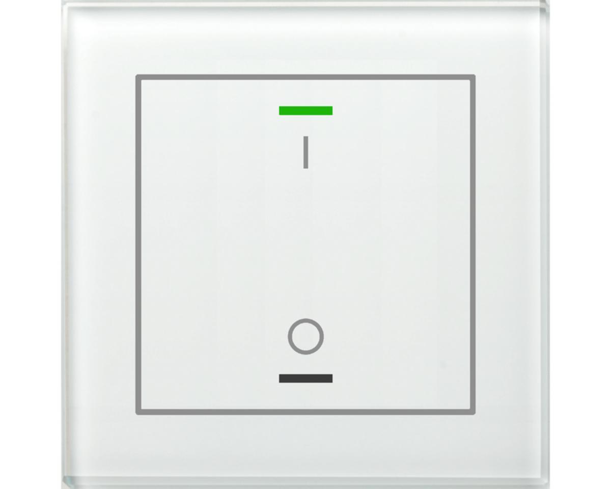 Tryckknapp Glas II I/O Temperatursensor, 1-kanal - TRYCKKN GLAS II LITE 1K I/O TS