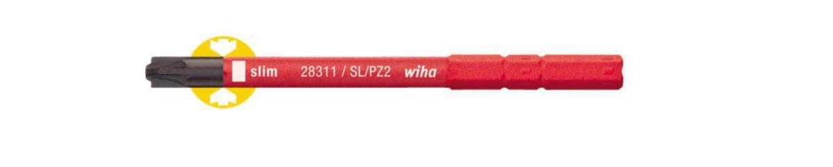 Bits Wiha slimBit kombi Spår/PZ - BITS WIHA SLIMBIT SL/PZ2X75MM 1000V