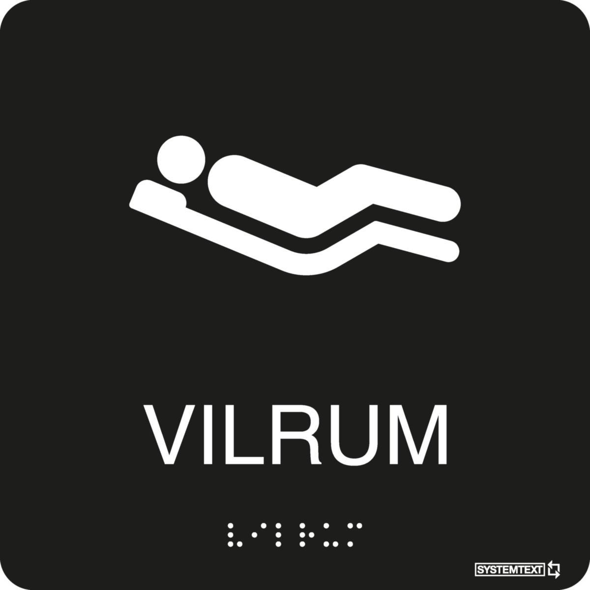 Tactile signs “Other" - Tactile 'Vilrum' Black