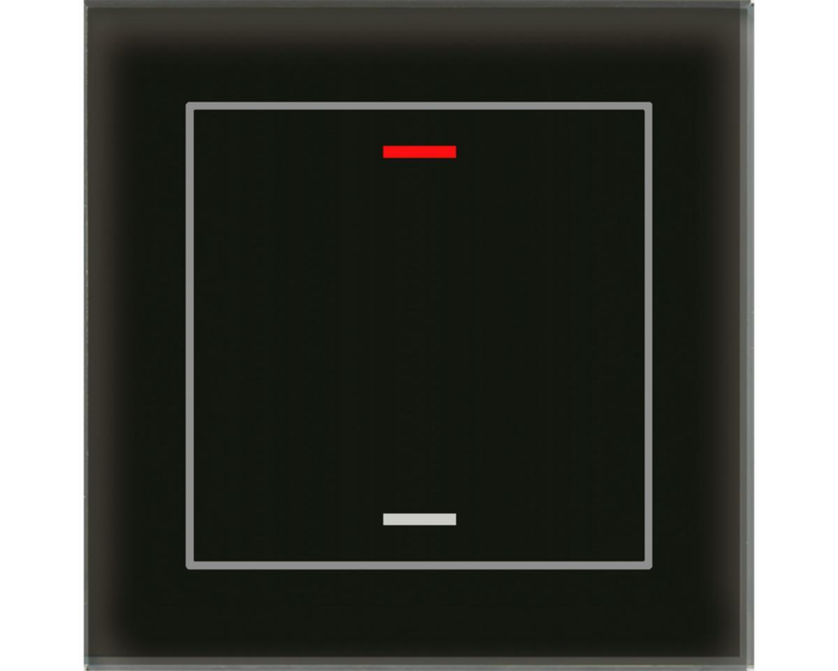 Tryckknapp Glas II RGBW - TRYCKKN GLAS II LITE 1K SVART