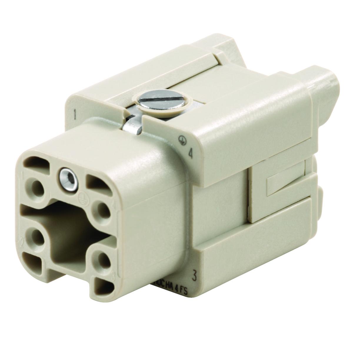 Insatser Skruvanslutning 250 V, 22 A, Storlek 1, 4 + - INSATS HDC HA 4 FS 4P HONA