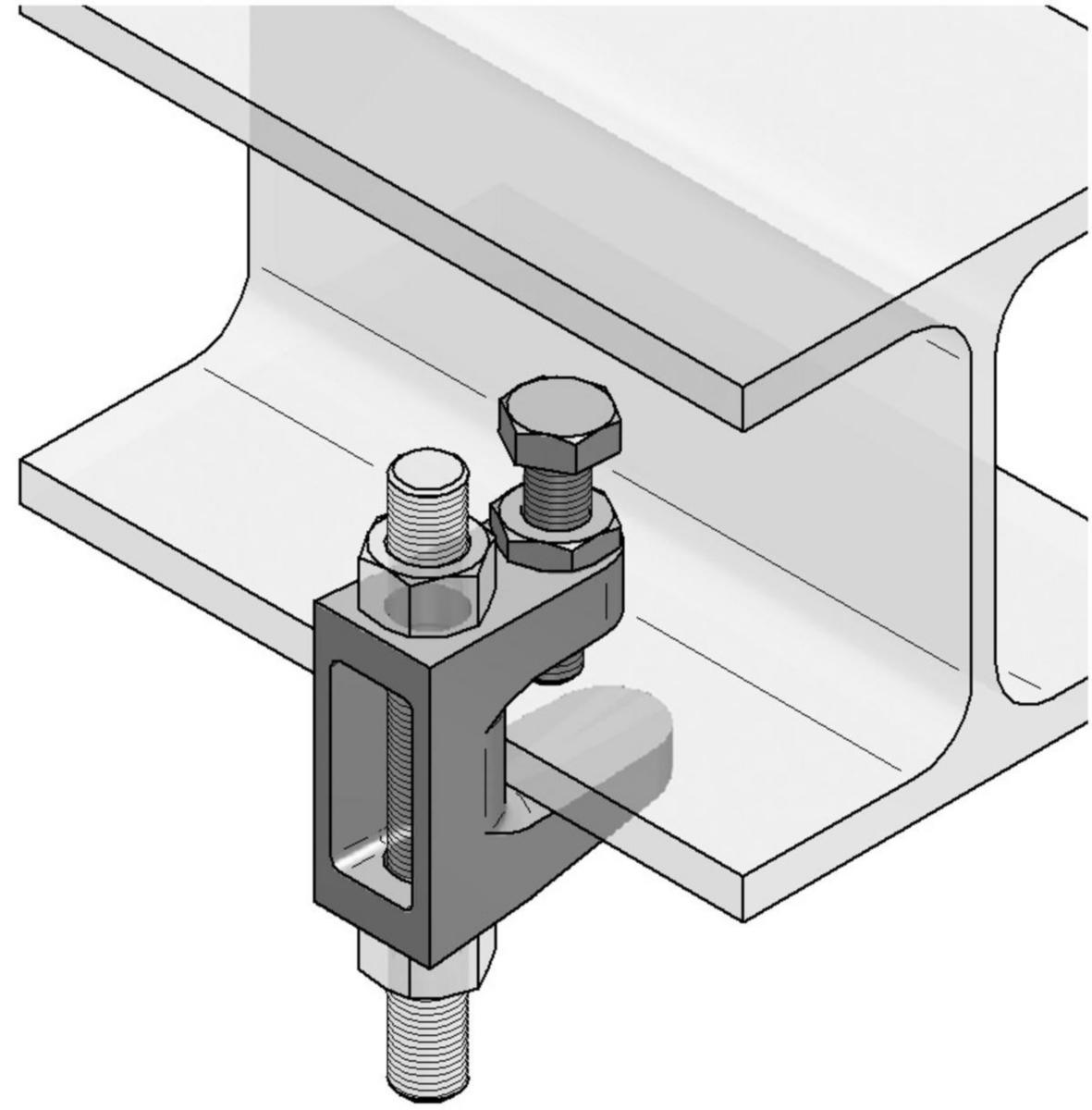 Balk clamp EF TKN, MEFA - EF 35 GIRDER CLAMP TKN 8 BEAM STAPLE. ERGOFAST