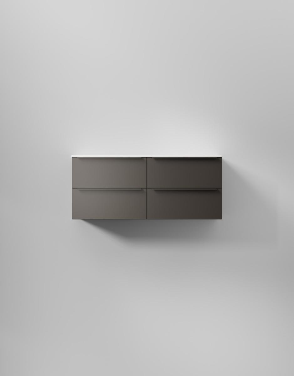 Tvättställsskåp Core Avant, INR - INR KOMMOD CORE AVANT 120 D CARBON GREY, 4 LÅDOR