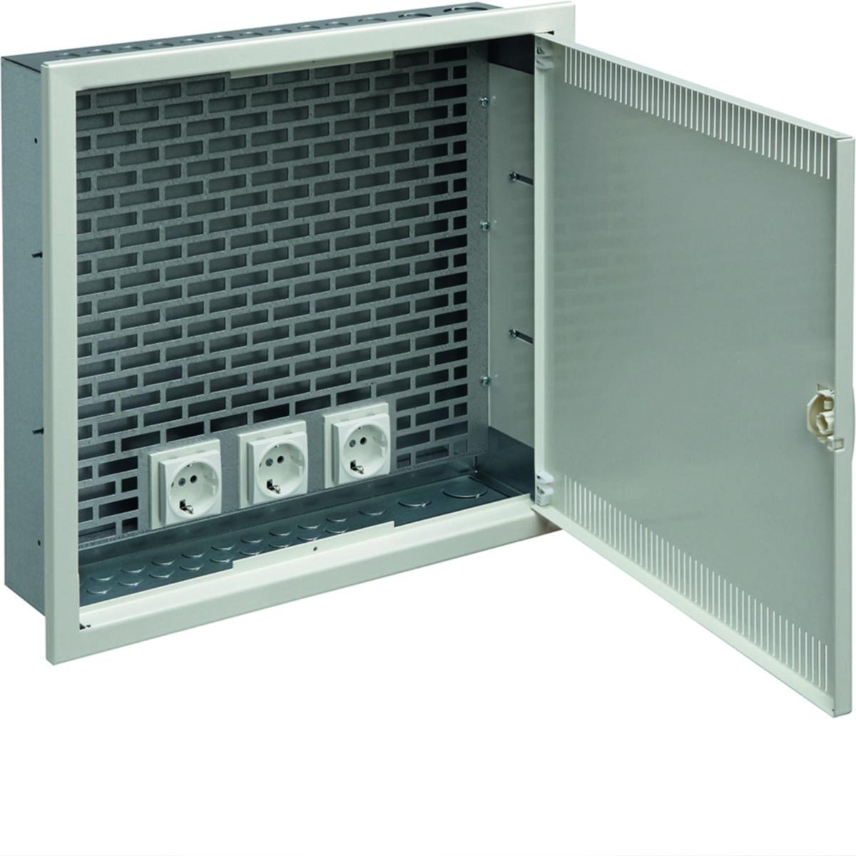 Mediacentral med monteringsplåt Delta infälld IP30 - MEDIACENTRAL INF MED MONTERING